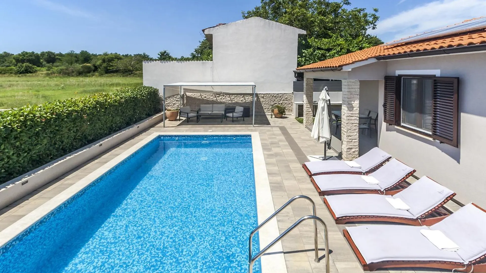 Holiday House Gortan For 7 People Near Pula With Children Playground And Private Pool - Pet Friendly Marčana Croacia
